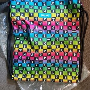 Fortnite Multicolor Drawstring Bag